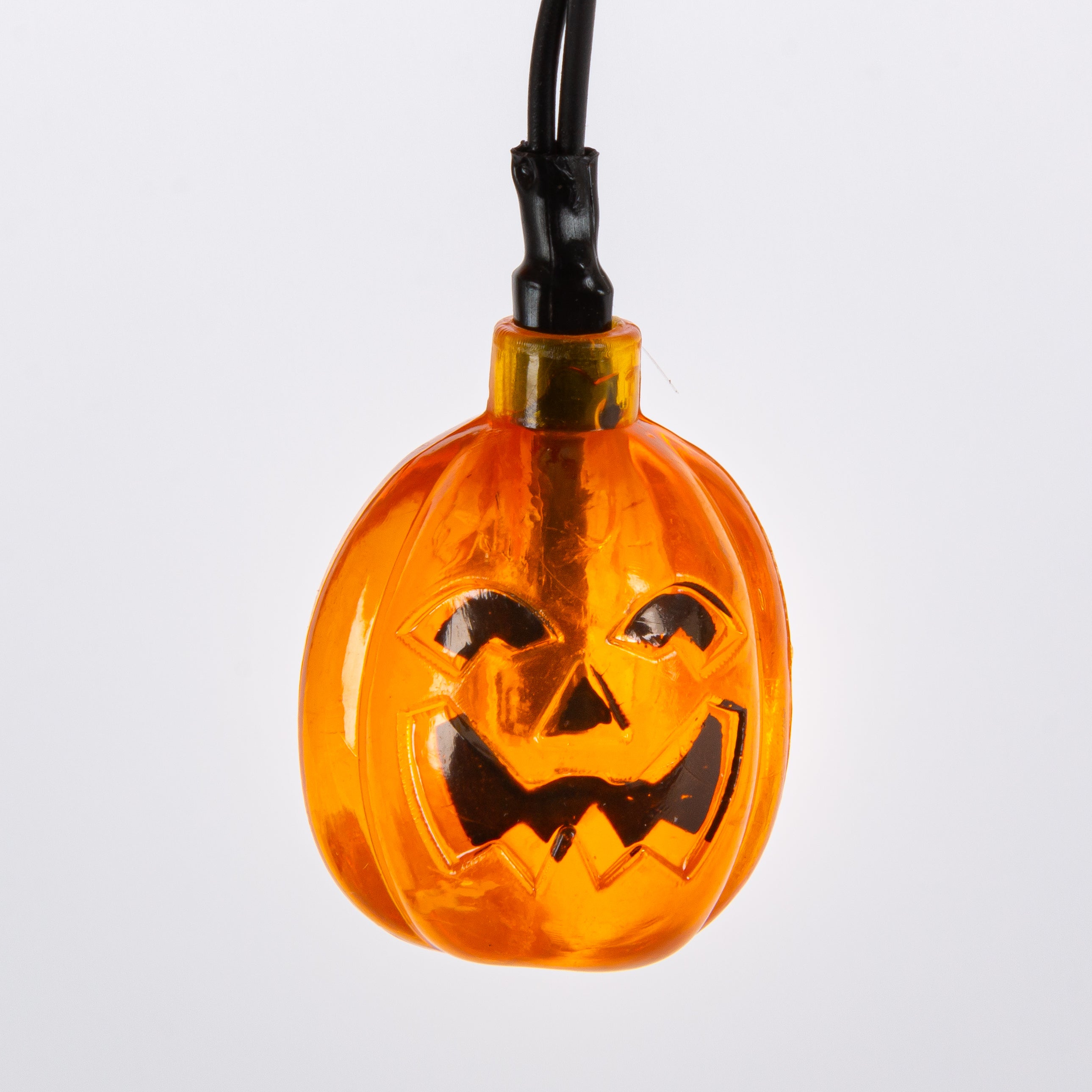 Solar Powered Jack o Lantern Pumpkin Light String, 5 ft